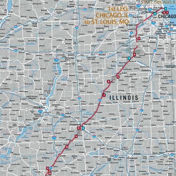 route 66 trip map